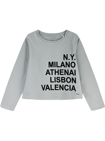 Energiers Παιδικό T-Shirt Μακρυμάνικο Γκρι 16-126228-5