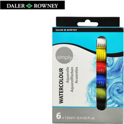 Daler-Rowney Σετ Νερομπογιές 6 Χρώματα 134.500.006