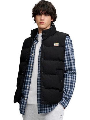 Superdry Αμάνικο Ανδρικό Μπουφάν Puffer Μαύρο M5012426A-12A