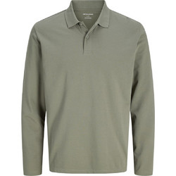 Jack & Jones Ανδρική Μπλούζα Polo Μακρυμάνικη Πράσινο Mint 12306293