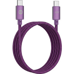 Forever Vibe Braided USB-C to USB-C 60W 1m Dark Cherry