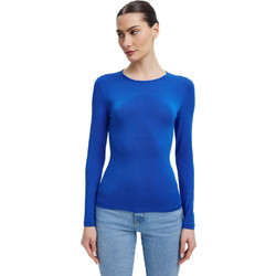 Minerva Μακρυμάνικο Γυναικείο Φανελάκι Royal Blue 90-91720-296