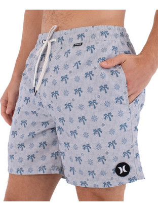 Hurley Ανδρικό Μαγιό Σορτς με Σχέδια Λιλά MBEU00017-073