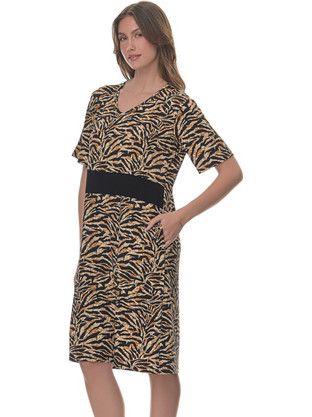 PNN Nightwear Zeina Mini Καλοκαιρινό Καθημερινό Φόρεμα Μεταξωτό Μπεζ 0263-4005-2