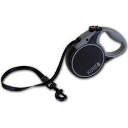 Kong Terrain Πτυσσόμενο Λουρί Σκύλου έως 30kg 5m Μαύρο