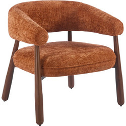 HomeMarkt Πολυθρόνα Υφασμάτινες Rusted HM18478.04