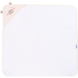 KikkaBoo My Teddy Βρεφικό Μπουρνούζι Κάπα Λευκό Μπεζ 90x90cm