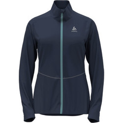 Odlo Αθλητικό Γυναικείο Μπουφάν Softshell Μακρύ Αδιάβροχο Navy Μπλε 612641