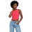 JDY Γυναικείο Καλοκαιρινό Crop Top Ριπ Κοραλί 15352287