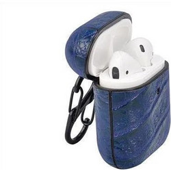 Terratec AirBox Θήκη Σιλικόνης με Γάντζο για Apple AirPods 1 Μπλε
