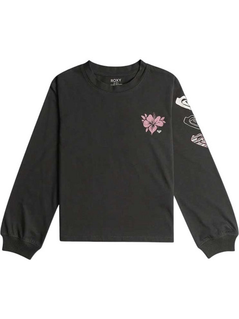 Roxy Παιδικό T-Shirt Μακρυμάνικο Μαύρο ERGZT04059-KTA0
