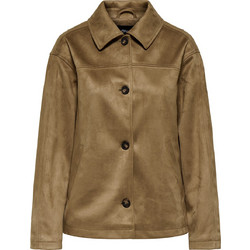 Only Γυναικείο Ημίπαλτο Suede Καφέ 15370591