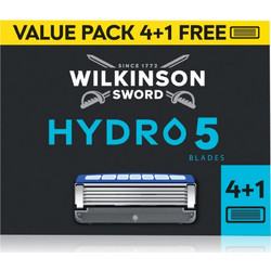 Wilkinson Sword Hydro5 Skin Protection Regular Ανταλλακτικά Ξυραφάκια με 5 Λεπίδες & Λιπαντική Ταινία 5τμχ