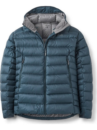 Rab Ανδρικό Μπουφάν Χειμωνιάτικο Puffer Πετρόλ QBD-81-TMB-MED