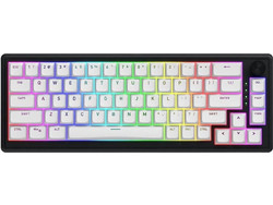 Hator Skyfall 60 Ασύρματο Μηχανικό Gaming Πληκτρολόγιο TenKeyLess με Hator Aurum Sterling Διακόπτες RGB Black White