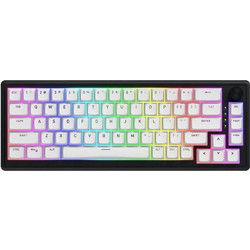Hator Skyfall 60 Ασύρματο Μηχανικό Gaming Πληκτρολόγιο TenKeyLess με Hator Aurum Sterling Διακόπτες RGB Black White