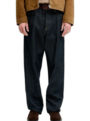 Jack & Jones Ανδρικό Τζιν Παντελόνι Relaxed Εφαρμογή Navy Μπλε 12300799