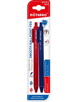Motarro Στυλό Διαρκείας Πολύχρωμο 2τμχ MC019-3