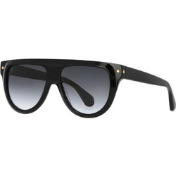 Carven CC4118S NO61 Γυναικεία Γυαλιά Ηλίου Μάσκα Κοκάλινα Μαύρα με Μαύρο Φακό