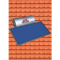 SOL-Violaris EnergyPro Ηλιακός Θερμοσίφωνας 160lt 2m² Glass Τριπλής Ενέργειας Χαμηλού Ύψους Κεραμοσκεπής Οριζόντιος