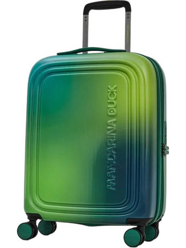 Mandarina Duck Logoduck Aurora P10RKV24-B14 Βαλίτσα Καμπίνας 55x40x20cm με 4 Ρόδες Πράσινη