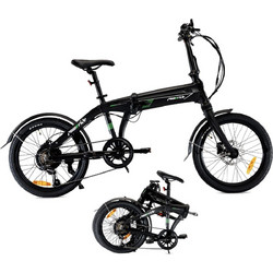 Velogreen Totem PowerRIDE Σπαστό Ηλεκτρικό Ποδήλατο Πόλης 20" 250W με 7 Ταχύτητες και Δισκόφρενα Μαύρο