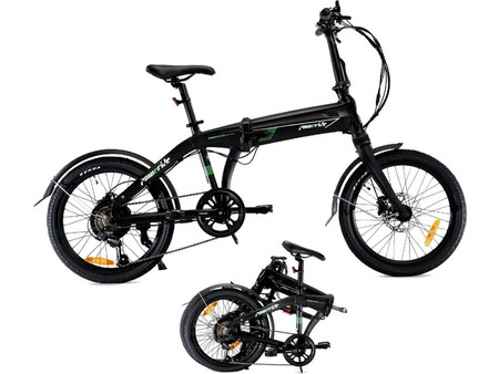 Velogreen Totem PowerRIDE Σπαστό Ηλεκτρικό Ποδήλατο Πόλης 20" 250W με 7 Ταχύτητες και Δισκόφρενα Μαύρο