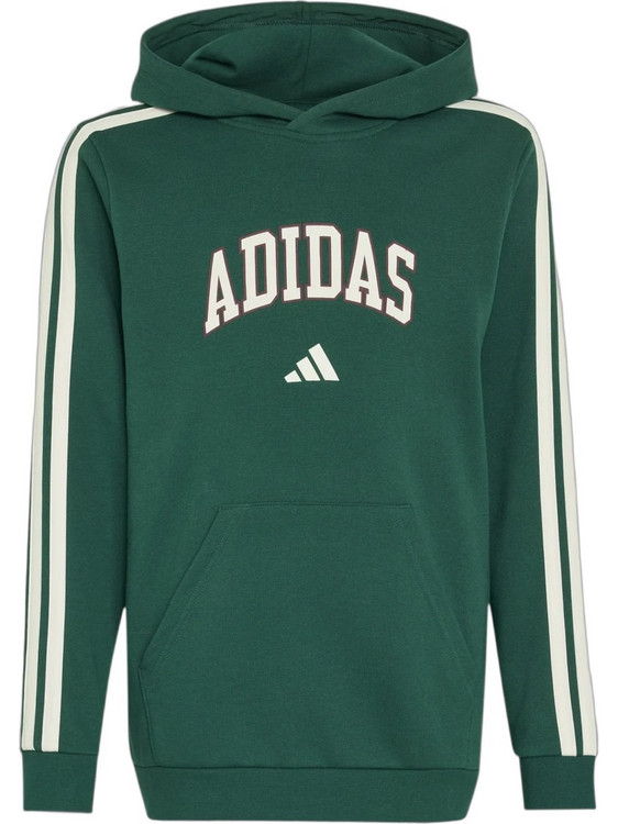 Adidas Παιδικό Φούτερ με Κουκούλα Πράσινο KE1636