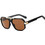 Bobroff BFG0014-C2 Ανδρικά Γυαλιά Ηλίου Aviator Κοκάλινα Μαύρα με Καφέ Φακό