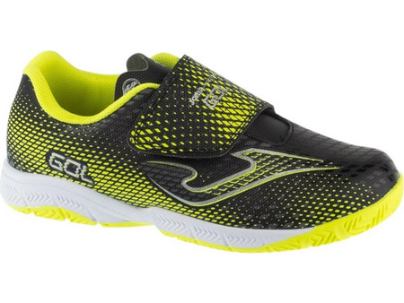 Joma Gol Jr 2601 IN GOJW2601INV Παιδικά Ποδοσφαιρικά Παπούτσια Σάλας Μαύρα Κίτρινα