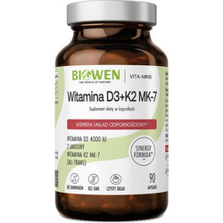 Biowen Vitamins D3 & K2 MK-7 90 Κάψουλες