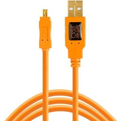 Tether CU8015-ORG Καλώδιο USB-A Male 2.0 to USB-B Mini Male 4.6m Orange
