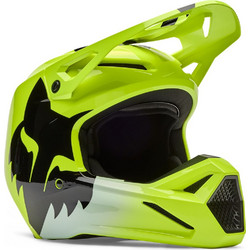 Fox Racing Yth V1 Shield Yellow Κράνος Μηχανής Motocross