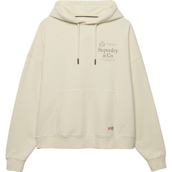Superdry Luxe Γυναικείο Αθλητικό Φούτερ με Κουκούλα Εκρού W2012691D-22C