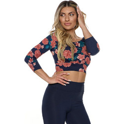 Bodymove Γυναικείο Αθλητικό Crop Top Navy Μπλε 1370EMP.4