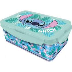 Stor Stitch Aloha Πλαστικό Παιδικό Δοχείο Φαγητού Γαλάζιο 1.19lt