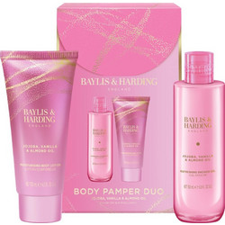Baylis & Harding Jojoba, Vanilla & Almond Oil Shower Gel 150ml + Body Milk 130ml