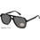 Sunoptic AC366-SS Ανδρικά Γυαλιά Ηλίου Aviator Κοκάλινα Μαύρα με Μαύρο Φακό