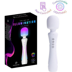 Paradise The Art Of Illumination Wand Δονητής Μασάζ με App Control Λευκός