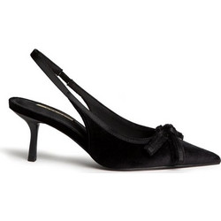 Corina Γόβες Slingback με Τακούνι Στιλέτο με Φιόγκο Μαύρες M6717