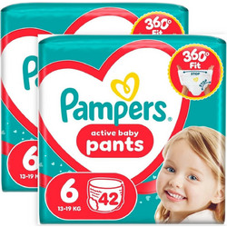 Pampers Active Baby Pants Πάνες Βρακάκι No6 13-19kg 82τμχ