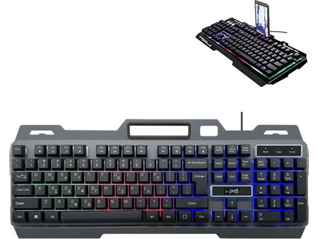 1257127 Gaming Πληκτρολόγιο RGB Grey