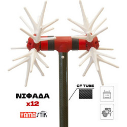 Yamastik X12-CFBL-28 Ελαιοραβδιστικό Μπαταρίας Νιφάδα 800W 12V με Κοντάρι Ανθρακόνημα 2.8m 3kg