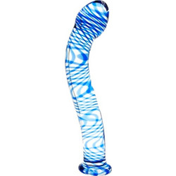 Passion Labs Γυάλινο Dildo 19cm Μπλε