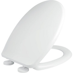 Elvit 0300 Καπάκι Λεκάνης Οβάλ Πλαστικό Λευκό 45.5x36.5cm 0300-ELVIT