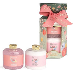 IDC Institute Scented Garden Perfect Body Scrub 100ml + Body Lotion 100ml
