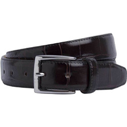 Hackett Ανδρική Ζώνη Δερμάτινη Λεπτή Σοκολατί HM413512