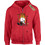 Takeposition Ανδρική Ζακέτα Φούτερ με Κουκούλα και Φερμουάρ Κόκκινη 908-1693