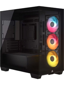 Corsair 2800X RS-R Black Gaming Micro Tower Κουτί Υπολογιστή RGB με Πλαϊνό Παράθυρο