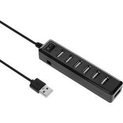 i-JMB 1227316 USB Hub 2.0 USB-A με 7 Θύρες USB-A & Εξωτερική Παροχή Ρεύματος